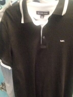 Michael Kors Black Polo with White Trim